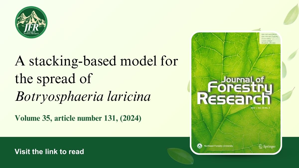 RelayJFR's tweet image. 🌿 Can machine learning help combat forest diseases?
This study's stacking model forecasts the spread of Botryosphaeria laricina with over 90% accuracy. 🌳

Learn how it works and its implications for forest health:
link.springer.com/article/10.100…
#AIinForestry #EnvironmentalProtection