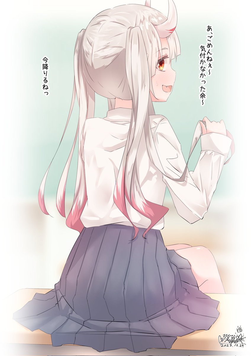 【再掲】あやめちゃんのこのイラストかなりお気に入りだから似たようなのまた描きたいっ
#百鬼絵巻 