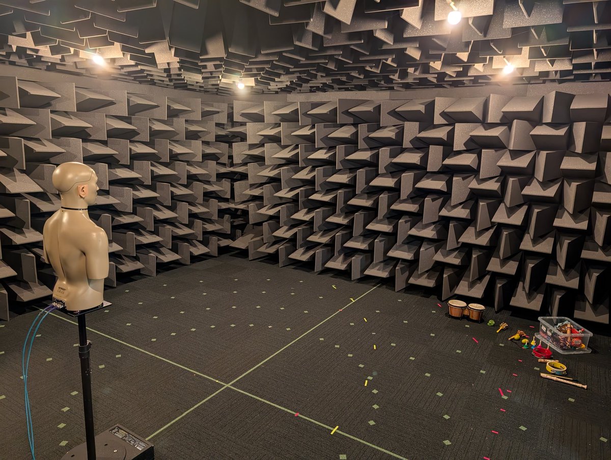 Bruce Wiggins (@brucewiggins) on Twitter photo Getting ready for a session with some year 9s today in our hemi-anechoic chamber at <a href="/DerbyUni/">University of Derby</a> talking about spatial hearing and listening through our KEMAR head and torso simulator. Should be fun! Getting ready for a session with some year 9s today in our hemi-anechoic chamber at <a href="/DerbyUni/">University of Derby</a> talking about spatial hearing and listening through our KEMAR head and torso simulator. Should be fun!