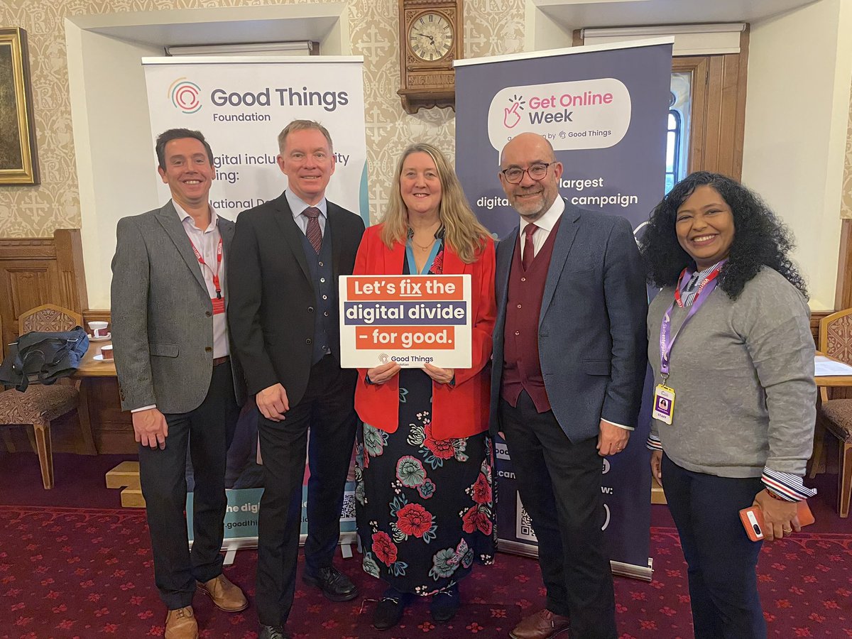 Tech Together (@techtogethercic) on Twitter photo Great to join <a href="/helenmilner/">Helen Milner</a> from
<a href="/GoodThingsFdn/">Good Things Foundation</a> and Minister for Science, Innovation & Technology <a href="/RhonddaBryant/">Chris Bryant</a> at the House of Lord this morning for the launch of #GetOnlineWeek Great to join <a href="/helenmilner/">Helen Milner</a> from
<a href="/GoodThingsFdn/">Good Things Foundation</a> and Minister for Science, Innovation & Technology <a href="/RhonddaBryant/">Chris Bryant</a> at the House of Lord this morning for the launch of #GetOnlineWeek