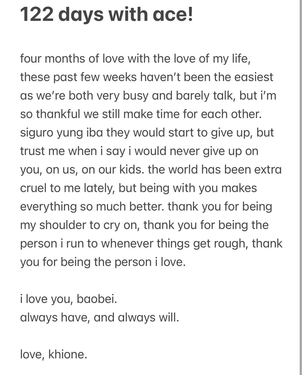 4 months of love with my ace!