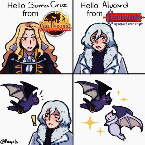 Day 14: Bat
#Vaniatober #Castlevania 
Bat Bros 🦇✨🦇
