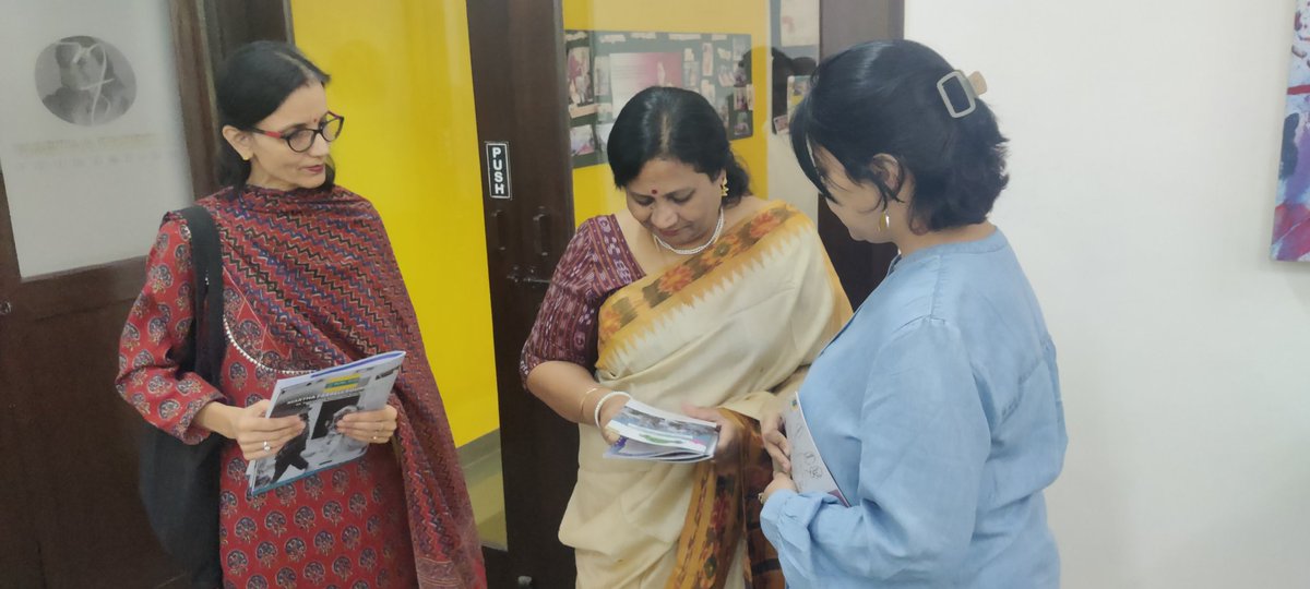 RTandon_PRIA's tweet photo. Warm welcome to Dr Rama &amp; Ms Yogita of @aiu_nd during their visit to @FoundationMf as plans made for workshops for Indian universities on safe campus using methodology of community-based participatory research @ugc_india @The_ACU @UNESCOchairCBR @PRIA_India @IDRCinAsia @IAU_AIU https://t.co/GExXxC7edR