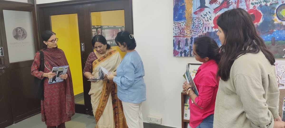 RTandon_PRIA's tweet photo. Warm welcome to Dr Rama &amp; Ms Yogita of @aiu_nd during their visit to @FoundationMf as plans made for workshops for Indian universities on safe campus using methodology of community-based participatory research @ugc_india @The_ACU @UNESCOchairCBR @PRIA_India @IDRCinAsia @IAU_AIU https://t.co/GExXxC7edR