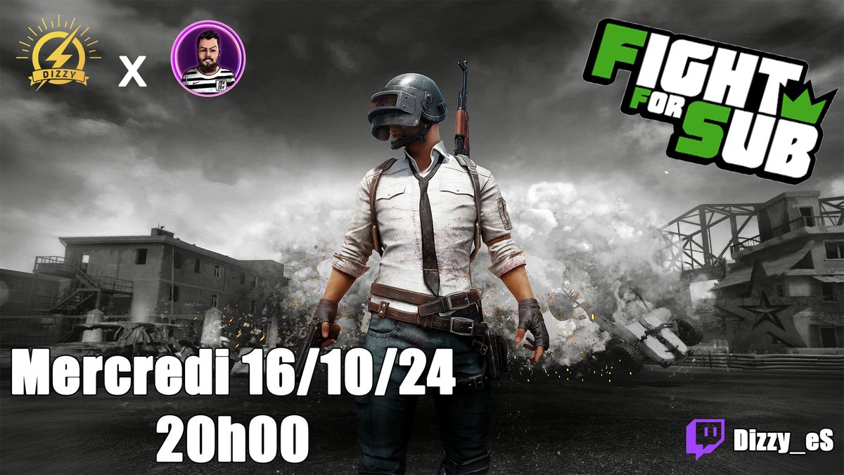 Dizzy_eS's tweet photo. Retrouvez-moi ce Mercredi 16/10 en compagnie de
@panpanQqOh pour la 17e session du @FightForSub ! 

(en gros on va perdre 10 balles)

https://t.co/Z84DvRvECJ https://t.co/ekytxoV8Me