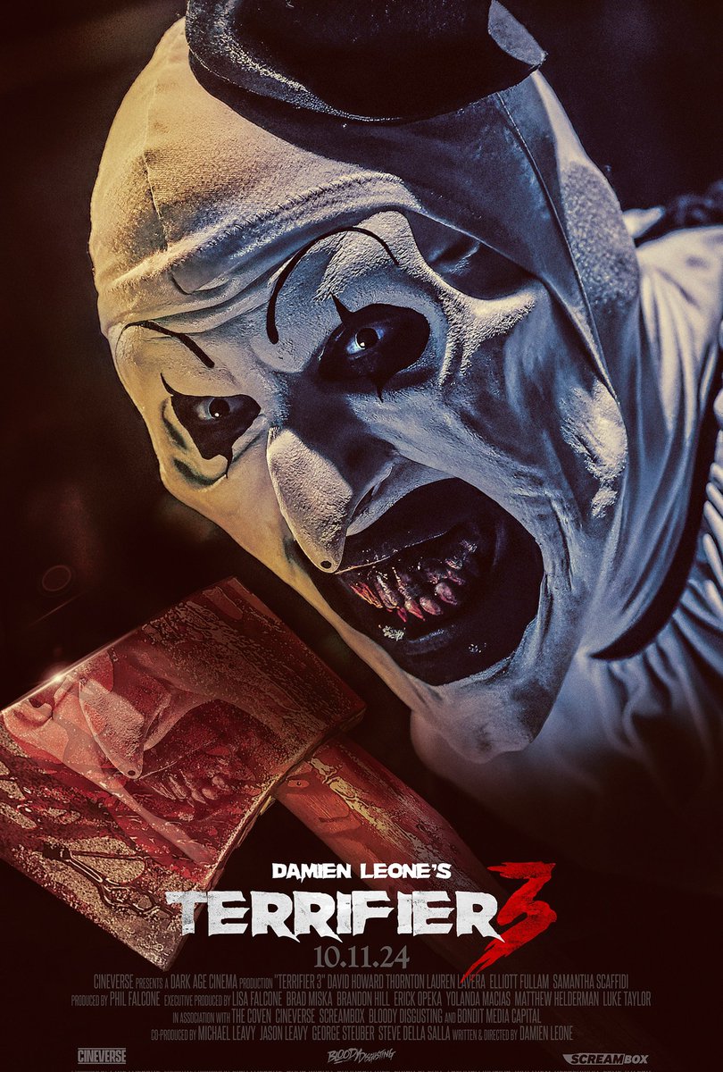 Radhemishra1084's tweet photo. Terrifier 3 is the latest installment in the chilling and gruesome horror franchise that has captivated fans with its relentless gore and the terrifying presence of Art the Clown.

Read more about this new movie.
 
https://t.co/farJIAxuxy https://t.co/ewMFjjAr32