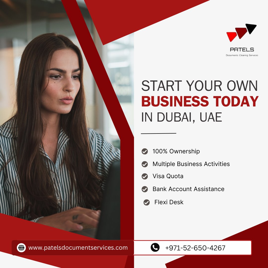 PatelsDcs's tweet image. Unlock your Dubai business dreams with PATELS DCS! 🏢 Obtain your trade license hassle-free and embrace success in the vibrant city of Dubai.

Contact Number &amp;amp; WhatsApp: +971-52-650-4267