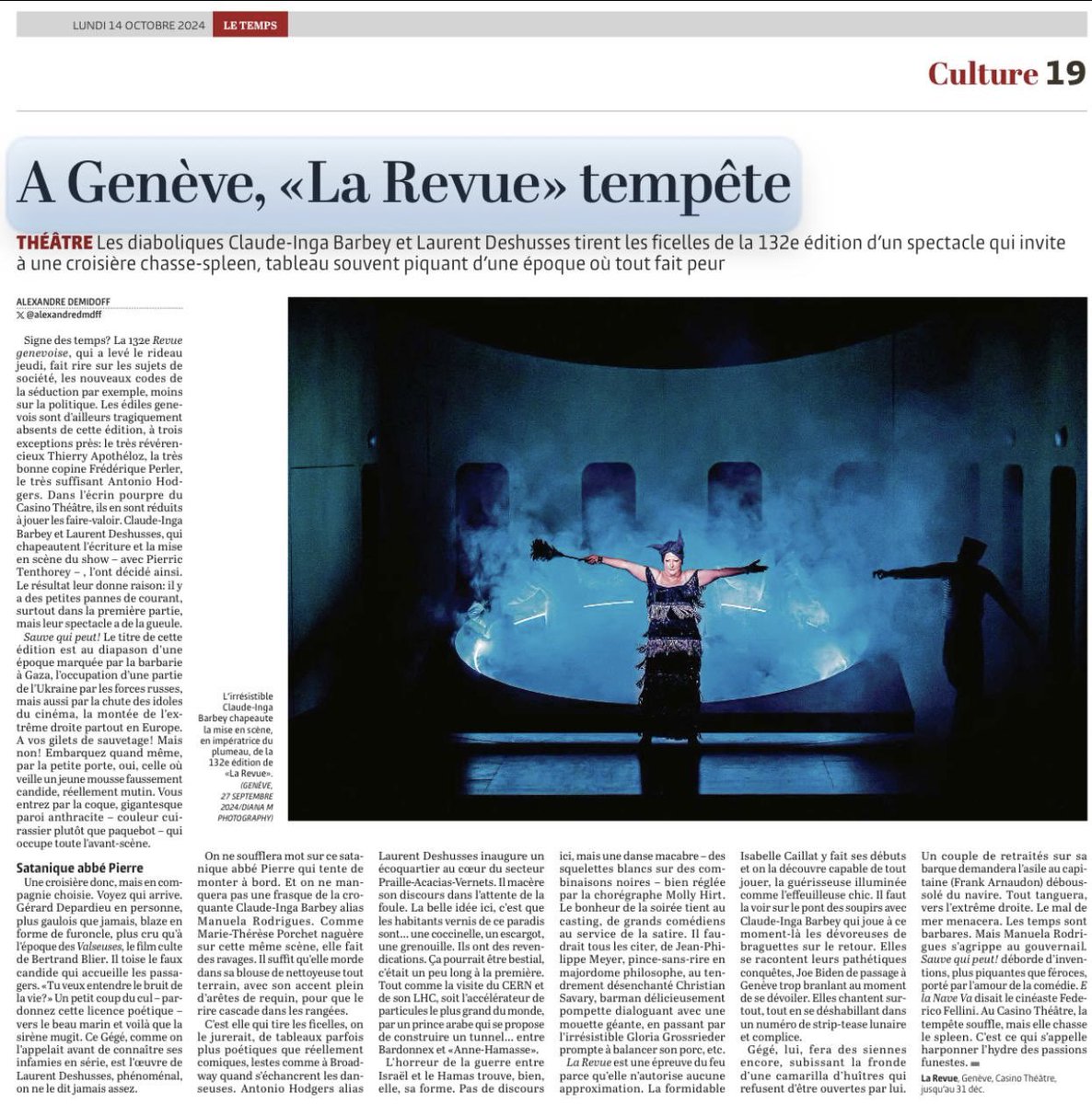 Critique du jour: « Le Temps»
larevue.ch