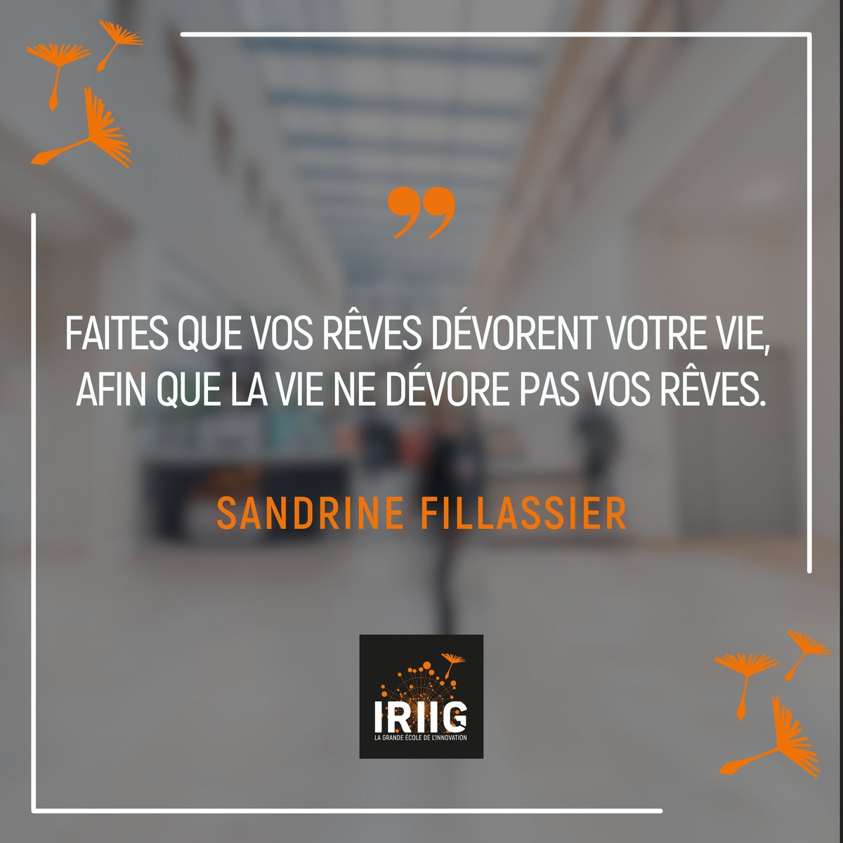 Belle semaine inspirante à tous ! #EnjoyImpactInnovation #WeAreIRIIG #citation #inspiration #mondaymotivation