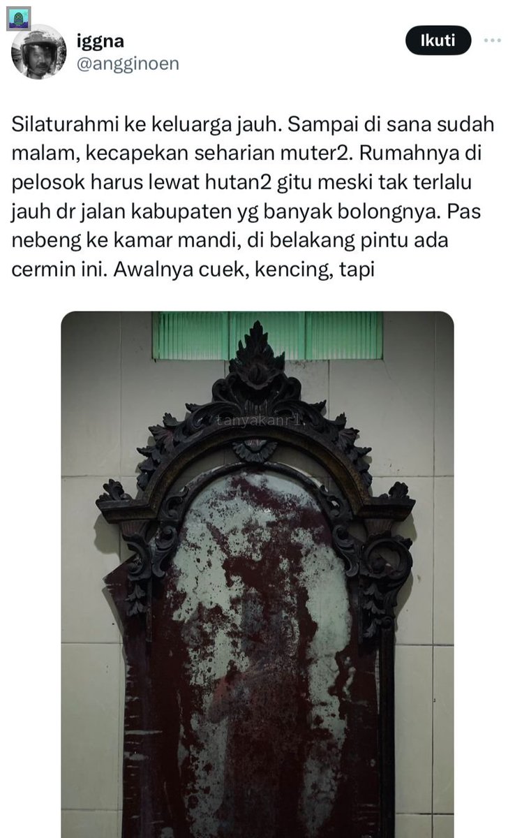 💚 udah ada yang pernah baca thread ini? serem bgt anjir