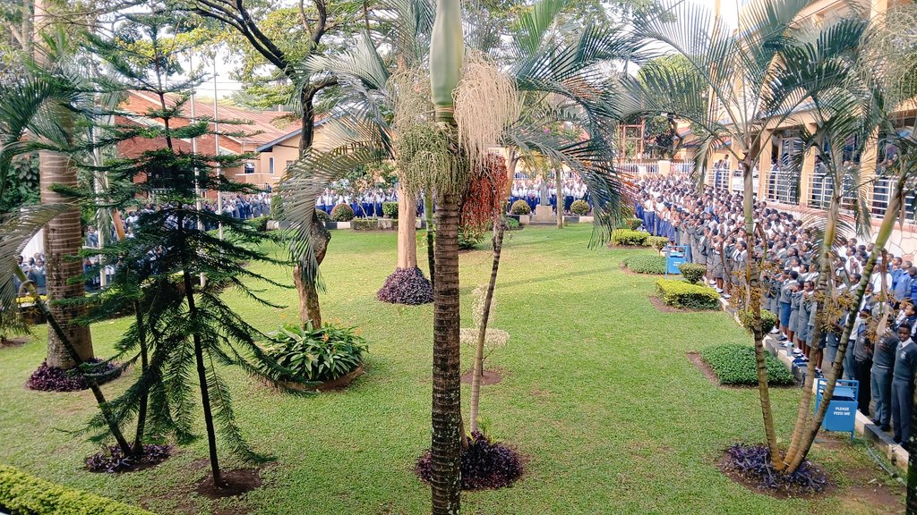 UMNamugongo's tweet image. Our S4 candidates gathered in prayer ahead of their UCE Mathematics paper. Wishing you success our little ones.
