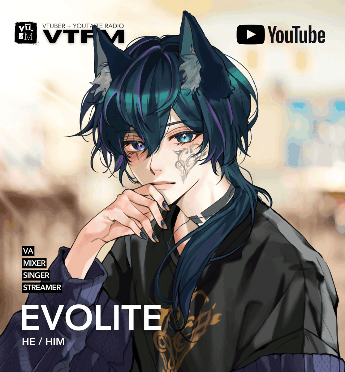 VTFM_Radio's tweet photo. ─ 𝐄𝐯𝐨𝐥𝐢𝐭𝐞 ─
A Fox-eared nomad who roams the night with the power of music at arms
» About
STREAMER ⋆ SINGER ⋆ MIXER ⋆ VA
► He / Him
🏷️ @evolite4
🔗▹ https://t.co/Ll5sVFsZbd
✧ #VTFMartist ⋆ #Evolite ✧ https://t.co/73KXDY84Ki