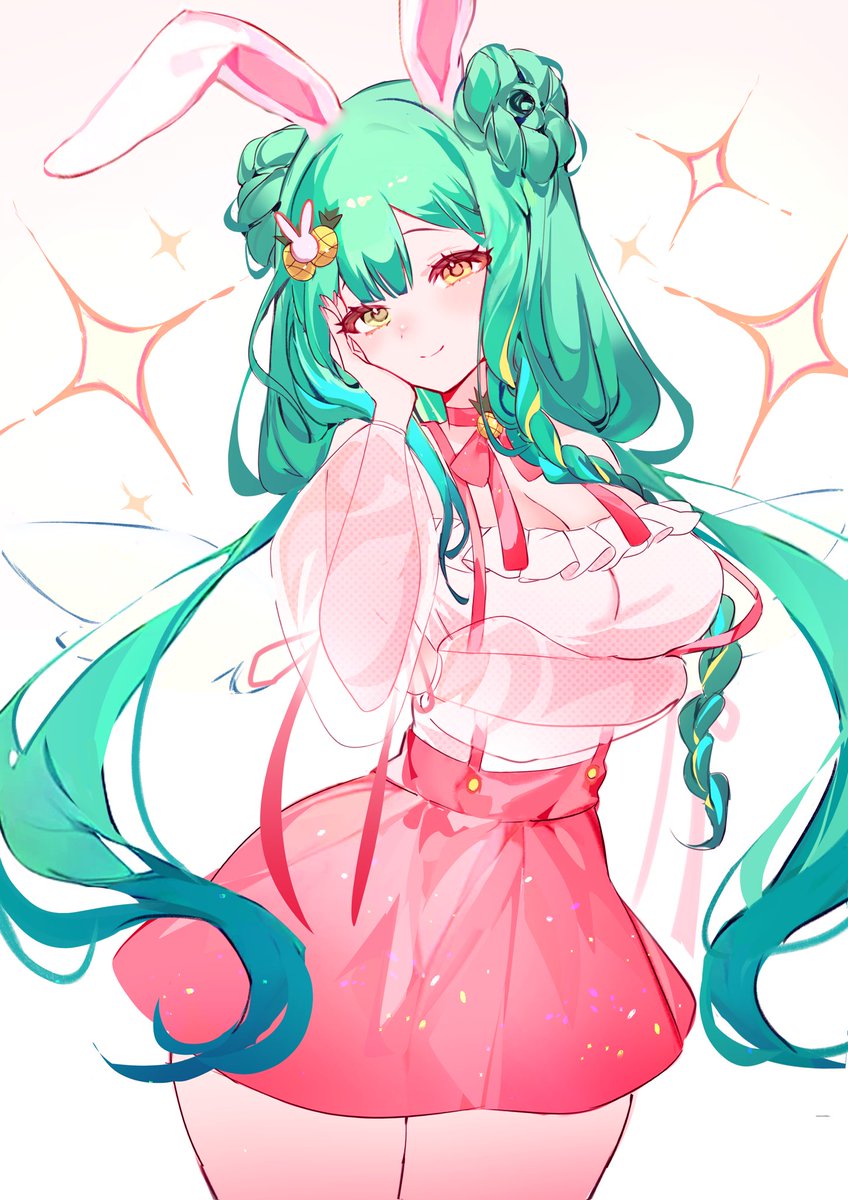 Extremely late Happy Birthday Mother !! 💚🐰🍍
I love youu so muchhhh <a href="/Aeirheadd/">Aeirhead 🍍ʚ兔ɞ</a> 🥬💚🐰

🎨: <a href="/Woppuru/">Woppu</a>