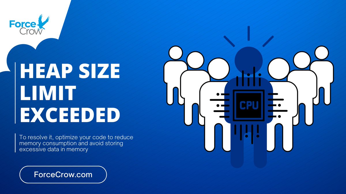 forcecrow_off's tweet image. Encountering heap size limits? This often happens with large data collections. Optimize your code by using collections wisely and reducing data retention for smoother operations.
Read more:
forcecrow.com/heap-size-limi…
#Salesforce #HeapSize #Optimization #TechTips