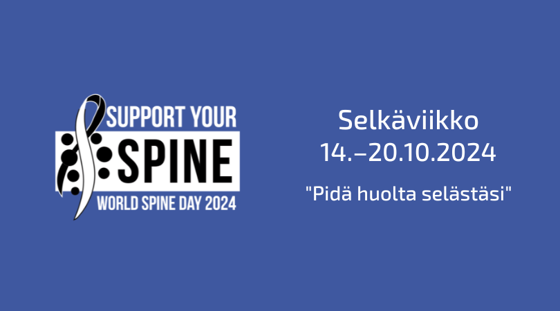 Selkaliitto's tweet photo. 🎉 Hyvää selkäviikkoa! Selästä voi ja kannattaa pitää itse huolta. Lue neuvot selän hyvinvointiin, osallistu maksuttomiin tapahtumiin ja testaa tietosi selkätriviassa. 

Lue tiedote: https://t.co/pw8bduj43c

#selkäviikko #PidäHuoltaSelästäsi #SupportYourSpine #TULEtoimintaviikko https://t.co/bFHcxP0pji