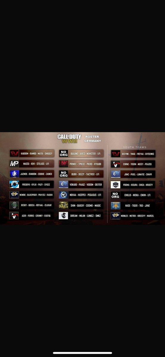 CoD Deutschland Legenden