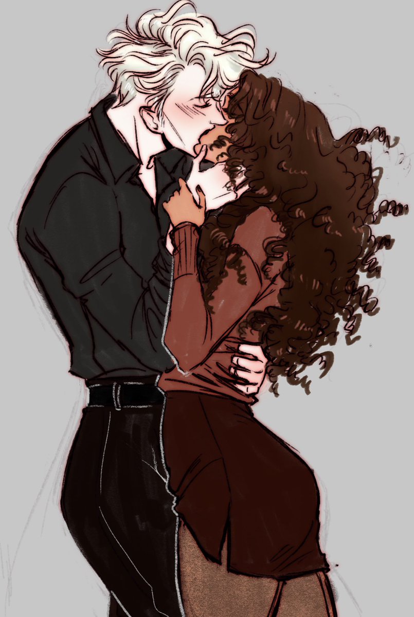 ghostdelights's tweet photo. Posted this on insta but it’s super cropped and doesn’t show off how snatched they are 😌 #dramione #fanart https://t.co/AYCjm2cgdN