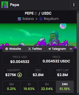 PepeOnSOL tweet picture