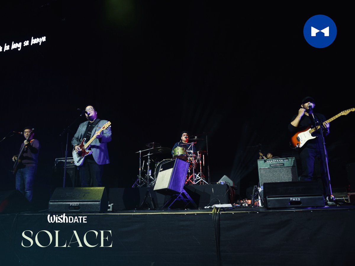 KDRMusicHouse's tweet photo. No one livens up a crowd quite like Pinoy rock veterans The Itchyworms! 🤩The quintet treats us with all-time favorite "Akin Ka Na Lang," PhilPop winning song "Di Na Muli," and more~ #WishDateSolace https://t.co/gJZiqFGOTF