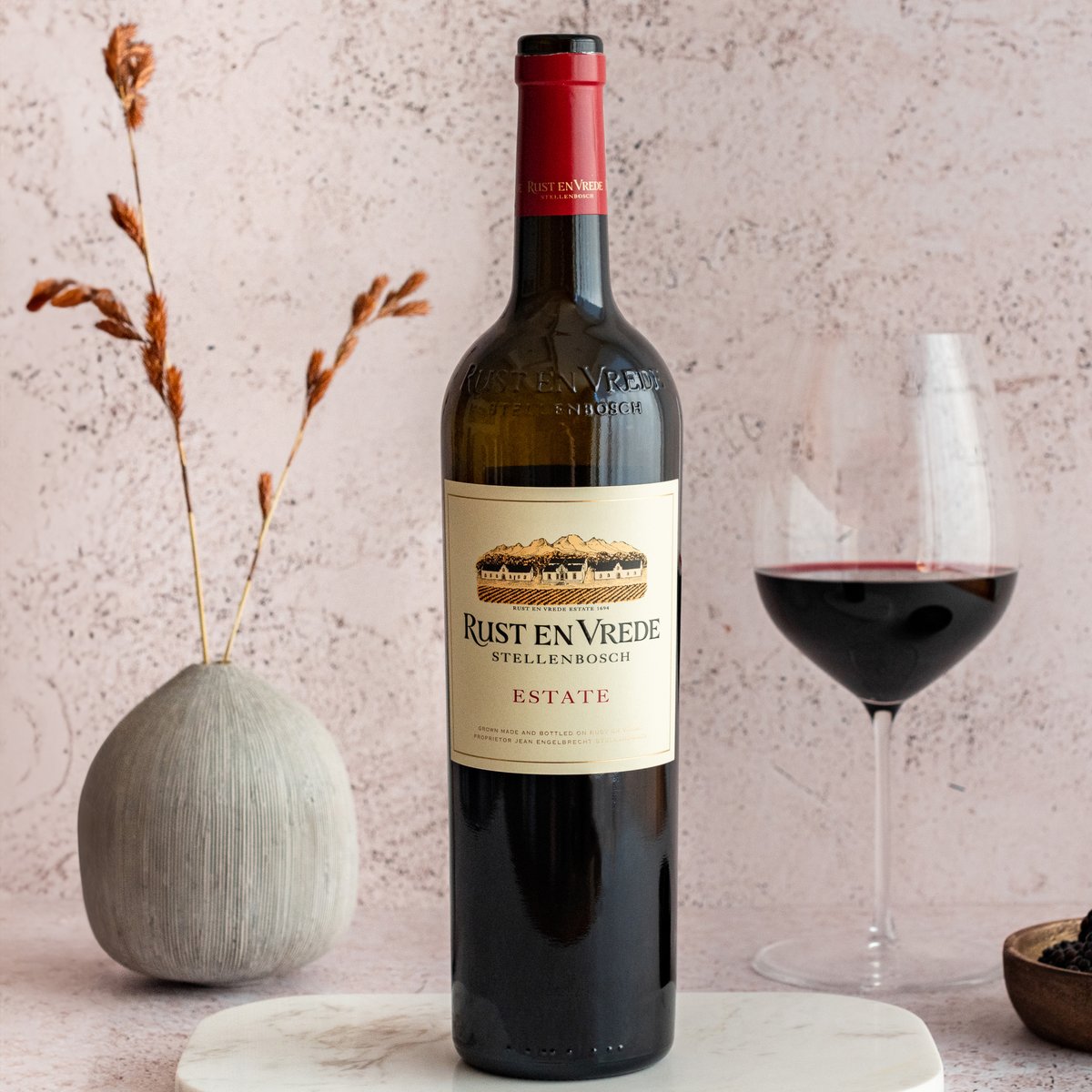 New Vintage Release: introducing the Rust en Vrede Estate 2021.

Visit the Rust en Vrede Tasting Room to try this wine, or buy it online via the link in our bio. #rustenvredeestate #2021vintage #estatewine