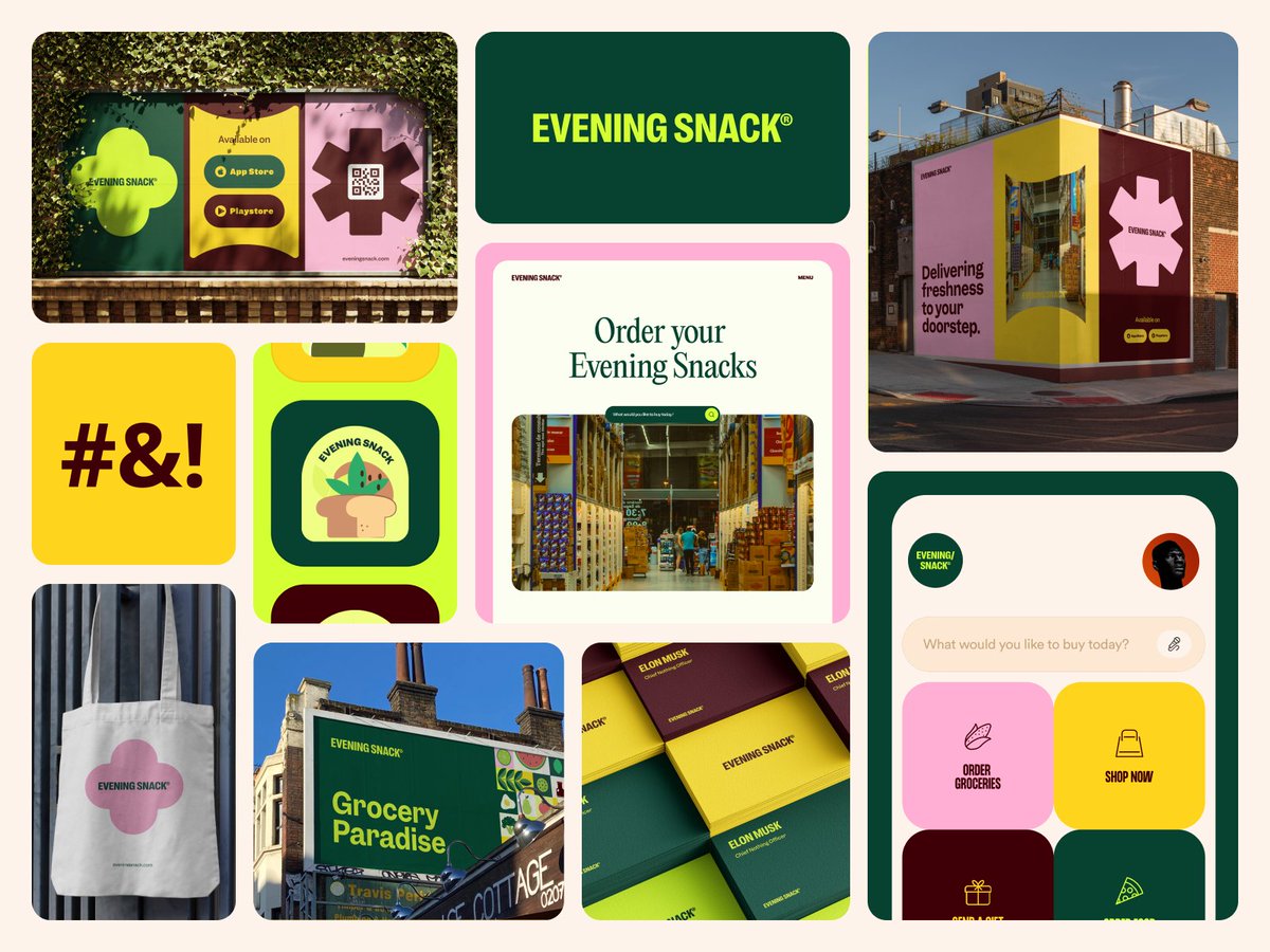 resimplstudio's tweet photo. Introducing Evening Snack – your one-stop online shop for all grocery needs!

Evening Snack Offers:

Fast Deliveries
Clean Aesthetic
Intuitive Navigation
High-Quality Imagery

Inspired by our work? Reach out and let’s create your brand identity!

🔗https://t.co/gZ7P6cOh17 https://t.co/UxMDKqCqa8