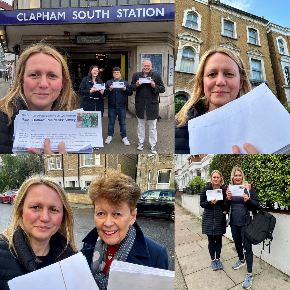 Busy weekend campaigning in #Balham, #Clapham South and Northcote with friends in #Wandsworth, Fulham and Chelsea. Good conversations on the doorstep and lots of casework collected!  💙