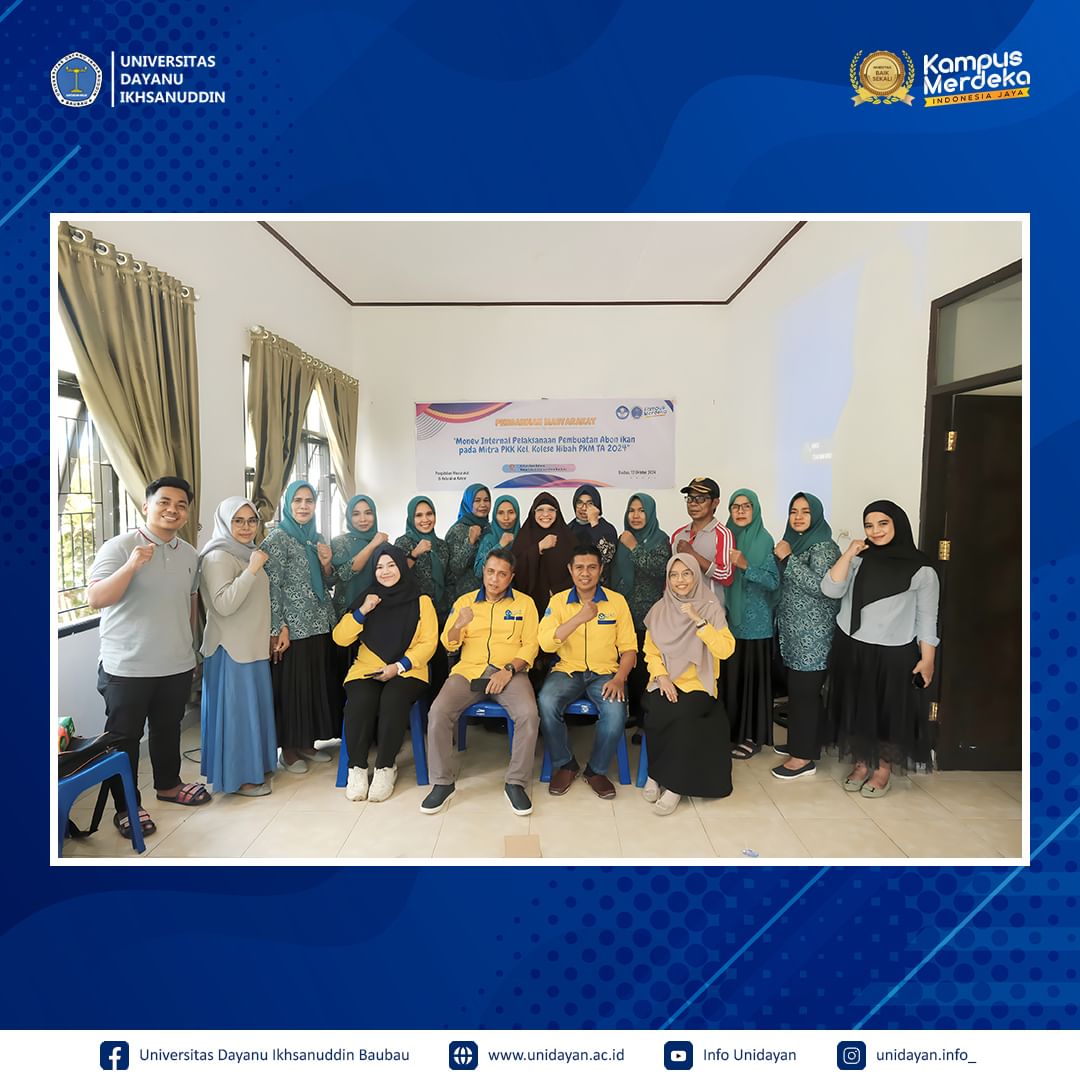 unidayan_'s tweet photo. Tim PKM Unidayan melaksanakan monev pembuatan abon ikan oleh PKK Kel. Kolese, bagian dari hibah Kemdikbudristek 2024. Selain meninjau proses produksi, tim juga memberikan pelatihan pengemasan dan pemasaran guna meningkatkan daya saing produk di pasar lokal.  #Unidayan #PKM2024 https://t.co/CklavJzeVr