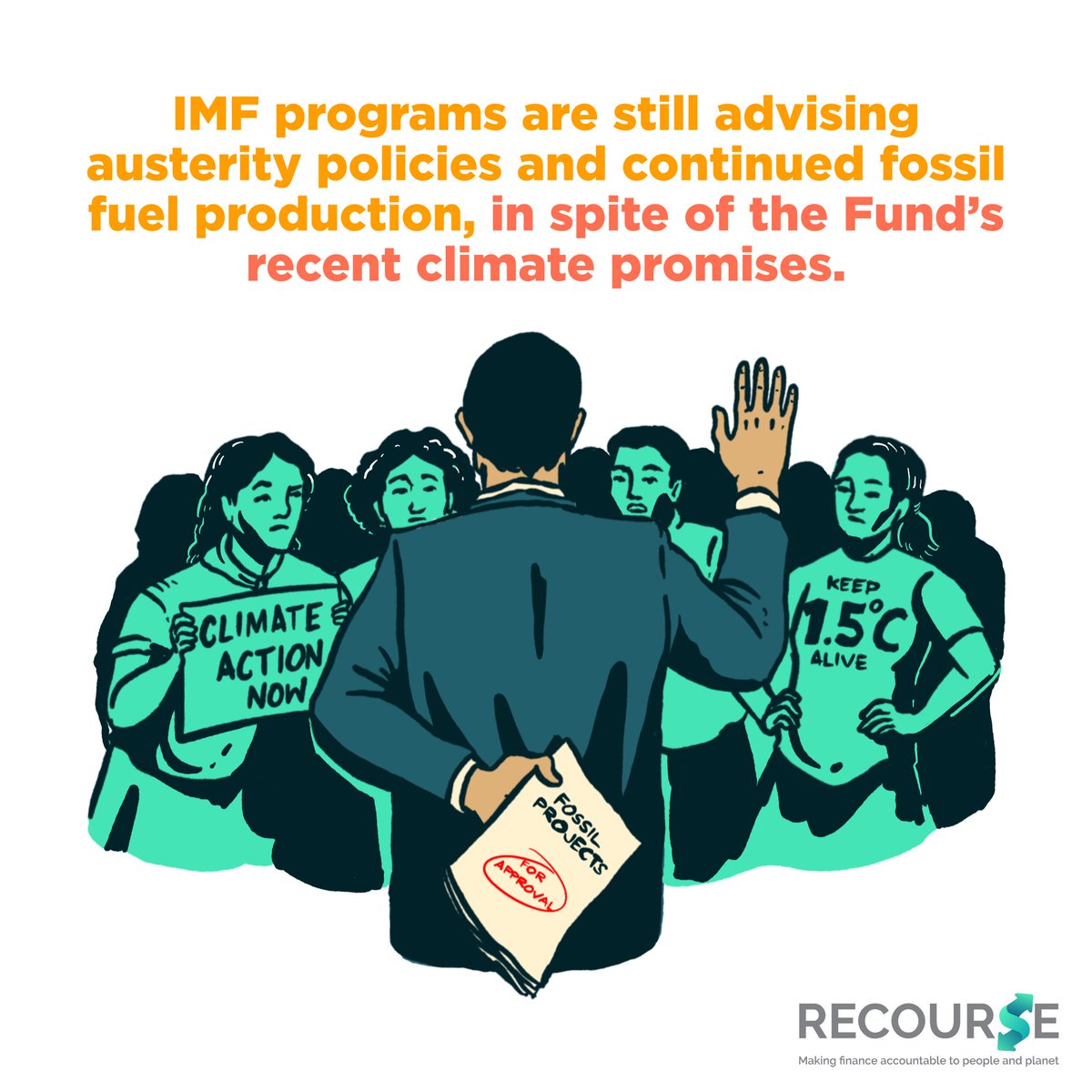 While the #IMF positions itself as a climate champion, it continues to push austerity, privatisation &amp; fossil fuels on indebted countries, hindering their ability to pursue a just energy transition

🧵 A thread on our latest analysis of <a href="/IMFNews/">IMF</a> loan programs in 51 countries