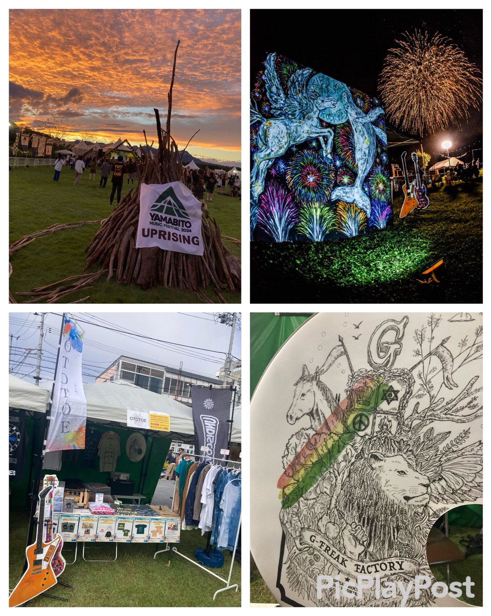 OTOTOE_'s tweet photo. 山人音楽祭、騎馬武者、米沢とG-FREAK FACTORYが一緒でした◎
どのローカルフェスも最高👍⛰️🟥🟨🟩🏔️
#LOCALtoLOCAL #GFREAKFACTORY #騎馬武者ロックフェス #yonezawarockfes。 https://t.co/rnioJ9sZYX