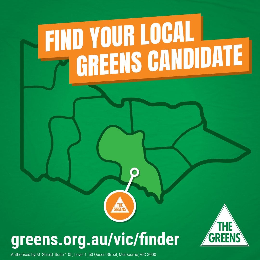 It's not too late to vote for your local Greens candidate!

Head to your letterbox to find your postal ballot for Victoria's council elections. Haven't gotten your ballot by tomorrow, 15 Oct? Contact the VEC and they'll send you a new one ✅

🔎 greens.org.au/vic/finder