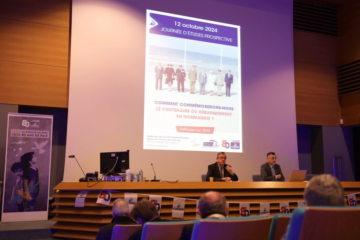 #DDayManche | JOURNÉE D'ÉTUDES 🗣️

🕊️ Le 12 octobre, les <a href="/ArchivesManche/">Archives de la Manche 📜</a> ont organisé une journée d'études dont l'objectif était de questionner l'avenir des #commémorations du Débarquement. Retour en images sur ce temps riche en enseignements !
