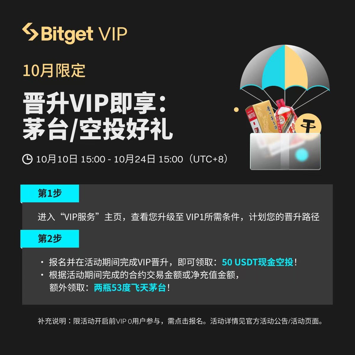 longshao1191's tweet image. 看图说话：这 50U 你就说你撸不撸，这飞天茅台你就说要不要努力一下。#BitgetSmartChallenge @xiejiayinBitget