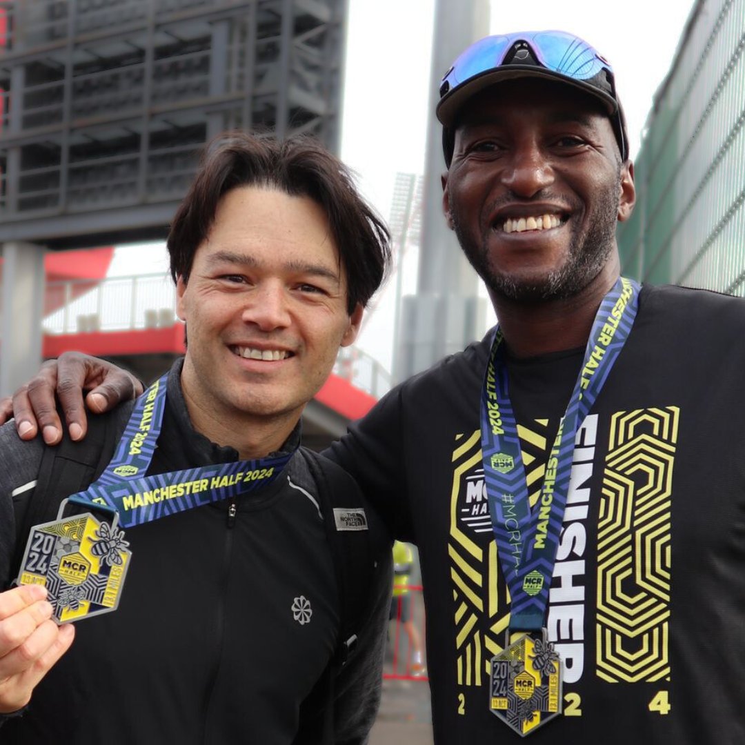 ManchesterHalf's tweet photo. 🎖️ It’s #MedalMonday, and you know what that means!
Permission granted to wear your medal everywhere today – work, Teams calls, dinner dates… wherever! 😎 Why? Because YOU crushed 13.1 miles yesterday! 🏅
Show us where your medal’s adventuring today. 📸✨ #MCRHalf https://t.co/ook3ccndJg
