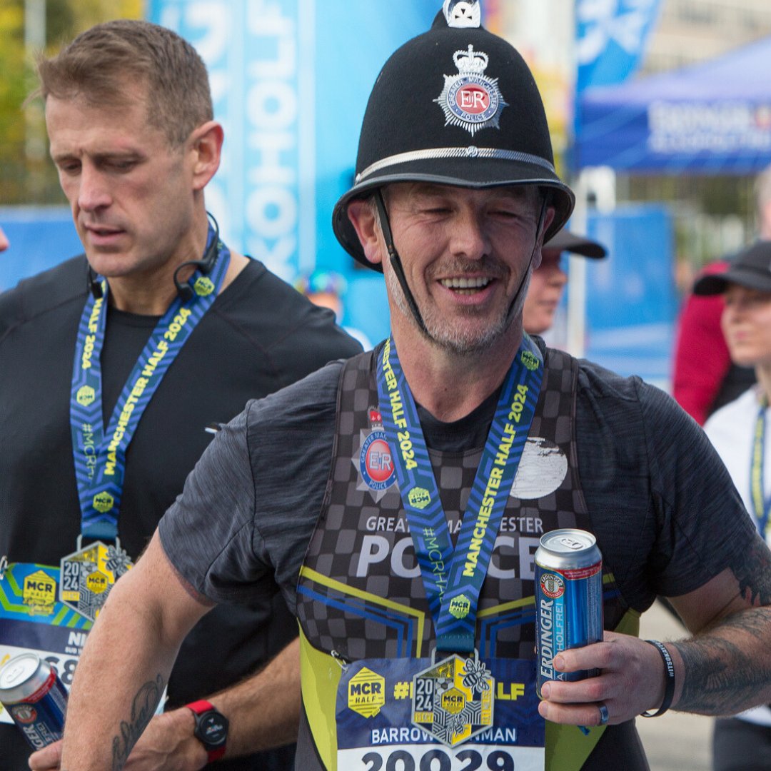 ManchesterHalf's tweet photo. 🎖️ It’s #MedalMonday, and you know what that means!
Permission granted to wear your medal everywhere today – work, Teams calls, dinner dates… wherever! 😎 Why? Because YOU crushed 13.1 miles yesterday! 🏅
Show us where your medal’s adventuring today. 📸✨ #MCRHalf https://t.co/ook3ccndJg