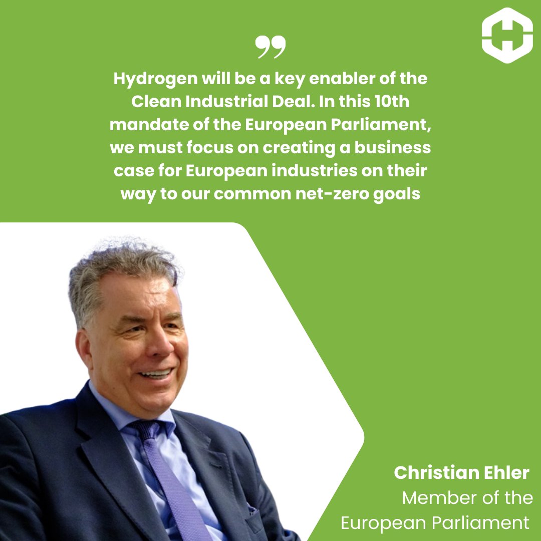 H2Europe's tweet photo. Each #H2EQuarterly we talk to a leading person partaking in #H2sector

🤝This time with @MEP_Ehler , @Europarl_EN  on his impactful report &amp; his hand in making #H2 a🔑piece of 🇪🇺 #CleanIndustrialDeal

Discover how #H2 will make #energy #transition happen➡ https://t.co/GvtZLvOUMc https://t.co/mHyBkdZga7