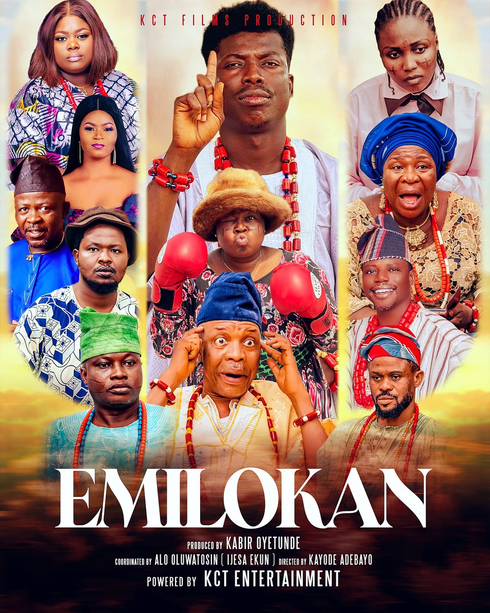 yem_studio's tweet photo. EMILOKAN  “A comedy movie” showing now on YouTube @ApataTV

Starring @Kemity  @Apalara @Saka
Directed by @Kayode Adebayo, Produced by Kabir Oyetunde @kabirucausetroble, Powered by KCT ENTERTAINMENT https://t.co/daDItPC4QB