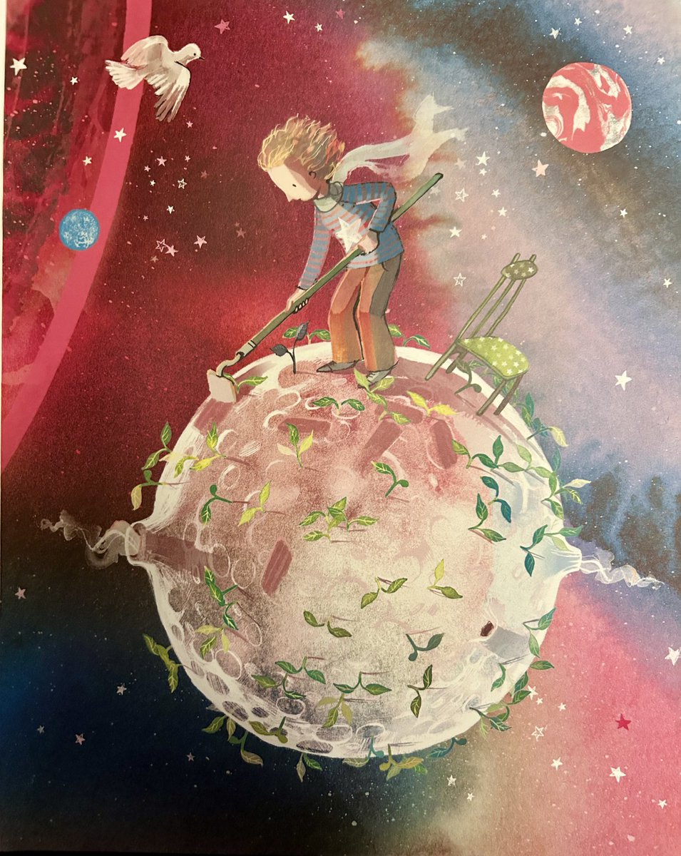 NicoletteJones's tweet image. #NewIllustrationoftheDay by Sarah Massini again. From The Little Prince Pop-Up Book retold by Louise Greig. Massini daring to bring her own colour and magic to St Exupery’s originals. (Not a pop-up image.) From ⁦@FarshoreBooks⁩ on 10 Oct. ⁦⁦@SarahMassini⁩