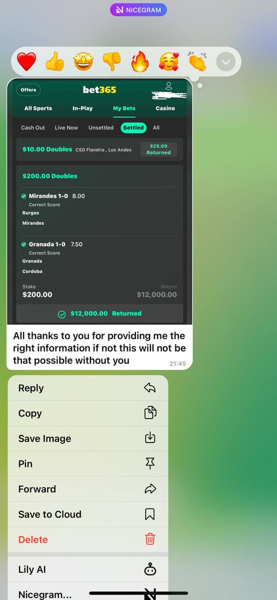 Congratulations 🍾 to you man 

We got money here by betting 🥳❤️

Some Might Not Believe But When You Try My Games You’ll Know What I’m Talking About.

💬 Next Fixed 100% games are confirmed message me for more Info