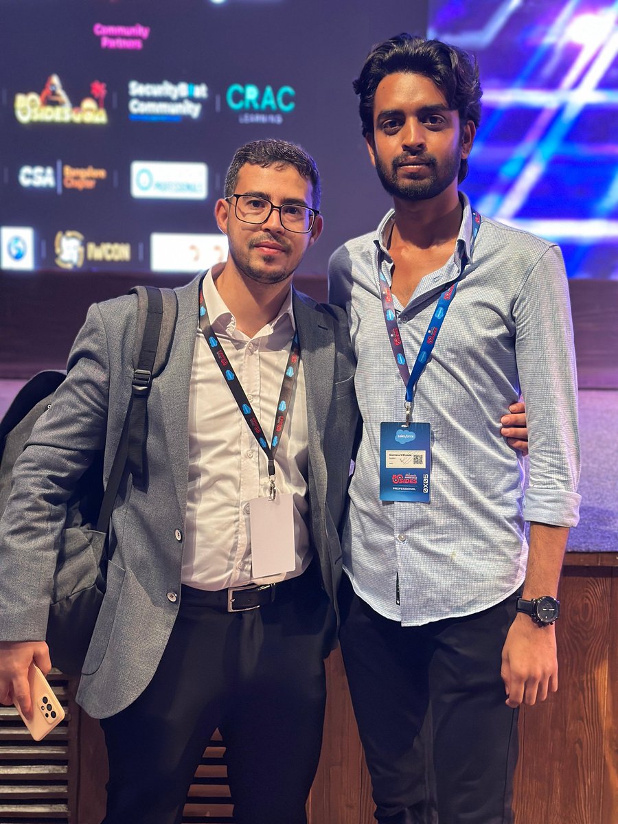 Shanbhosale007's tweet image. Had an amazing time at #BSidesAhmedabad! Got to meet some legendary hackers like @GodfatherOrwa , @XHackerx007 , @CryptoKnight01  and @KongSec. Truly inspiring to be around such brilliant minds. 🚀🔐 #CyberSecurity #HackerCommunity #Infosec