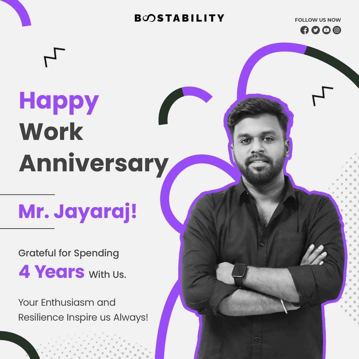 Boostabilitycbe's tweet image. Your leadership is a beacon of light for us, and instant help puts us at ease of work. Thanks for being such a good leader, co-worker, and fantastic human.

🎉 Happy Work Anniversary! 🎉

#HappyWorkAnniversary #Boostability #WorkAnniversary #CoWorker #TeamBoostability