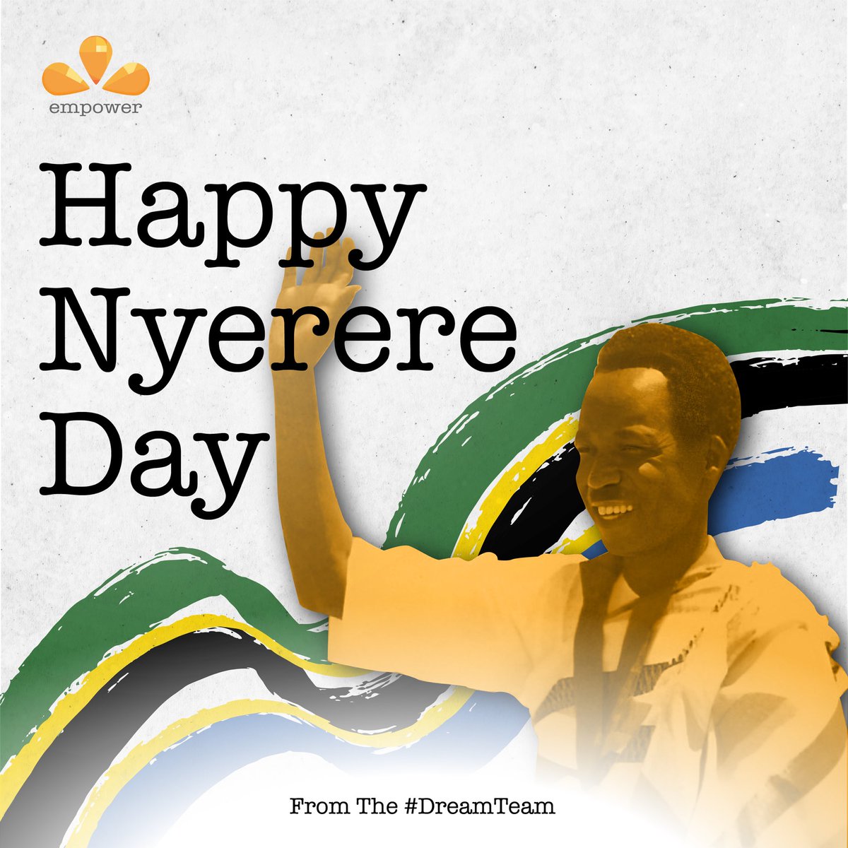 EmpowerLtd's tweet photo. Today, we celebrate Nyerere Day by reflecting on the values of unity, integrity, and service that shaped Tanzania's journey. 🇹🇿

Happy Nyerere Day.🧡

#NyerereDay
#GrowthMindset
#TanzaniaToTheWorld🇹🇿 https://t.co/6XOXSKFYQT