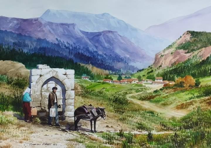 kahtacity02's tweet photo. Köy motifini işleyen yağlı tablolar 🖼️ https://t.co/YAZAcXiP3i