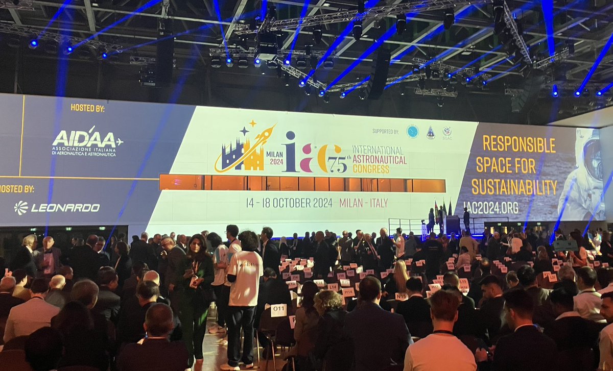 Delegates gather in Milan for opening ceremony of #IAC2024 #space