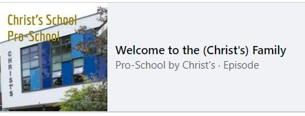 Episode 3 of The Pro-School Podcast is out
Mr Payne, Jonathan &amp; David are joined by 3 new members of the Christ's family: Mrs Rugg, Mr James &amp; Ms Woolfe speaking about why they came to Christs, highlights so far &amp; a few interesting facts about themselves. open.spotify.com/episode/0GGXmg…