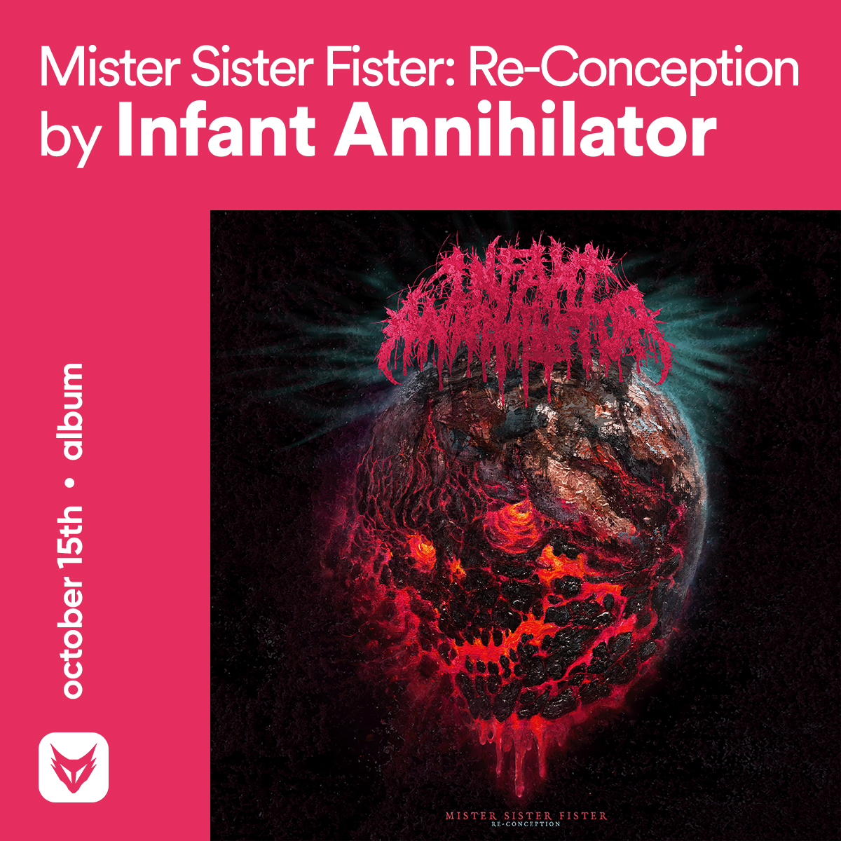 FOXCOREisdead's tweet photo. // Tuesday releases, Pt. I.I: October 15th
#InfantAnnihilator — Mister Sister Fister: Re-Conception - EP
#TheArrivalNote — Back to the Start (feat. @glazedfl)
@arcaeonuk — Celestial
@theplaguemusic — What Else Can I Do? https://t.co/pQsPp56ASW