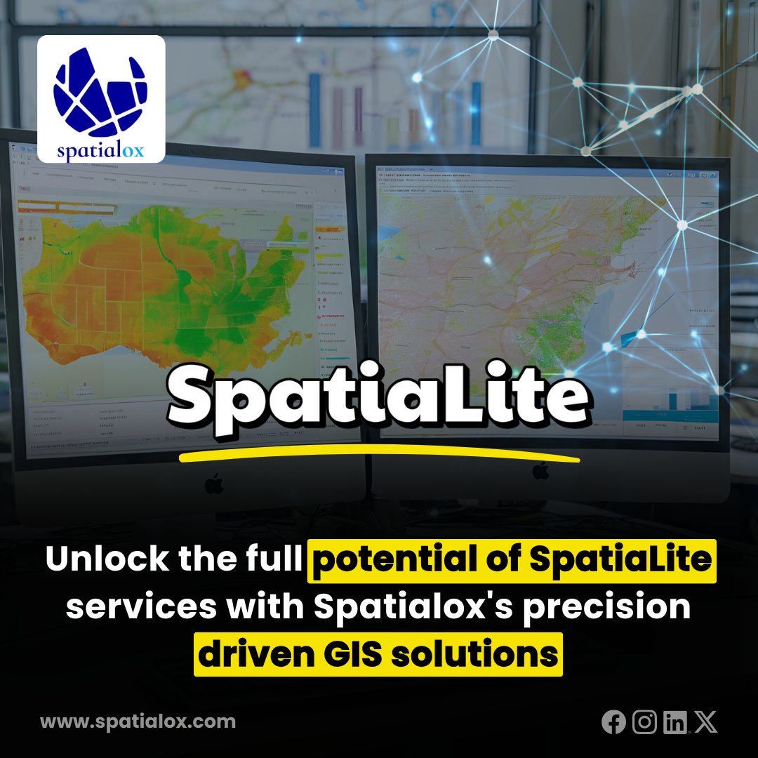 spatialox's tweet image. Unlock the full potential of SpatiaLite services with Spatialox&apos;s precision-driven GIS solutions.
#GIS #SpatialData #Geospatial #SpatiaLite #DataAnalytics
#MappingSolutions #GeographicInformation #SpatialIntelligence #DataVisualization #InnovationInGIS