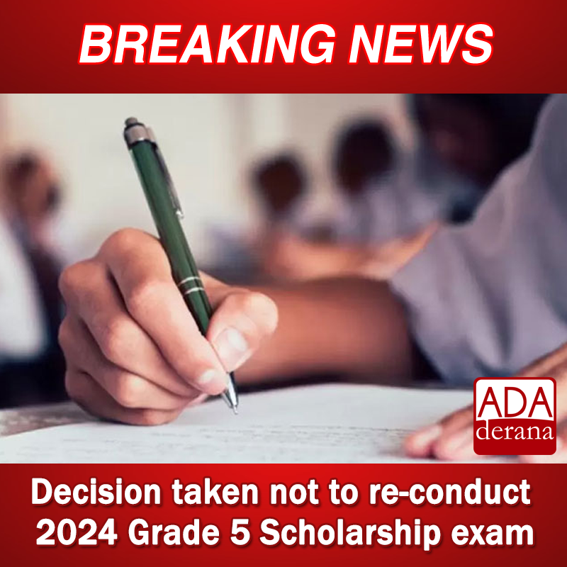 adaderana's tweet photo. Decision taken not to re-conduct 2024 Grade 5 Scholarship exam
Read more: https://t.co/84Pl6JvCOM
#Grade5 #ScholarshipExam #slexam #slschool #sleducation #lka #slnews #news #adaderana #srilankanews #srilanka https://t.co/8eVXxVvnJK