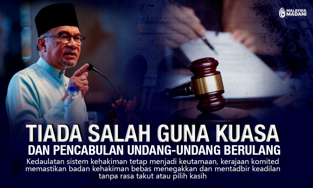 TerompetWarisan's tweet photo. TIADA SALAH GUNA KUASA DAN PENCABULAN UNDANG-UNDANG BERULANG
#malaysiamadani
#badankehakiman
#pmo
#undang-undang
#guaman https://t.co/quOmaRJvbp