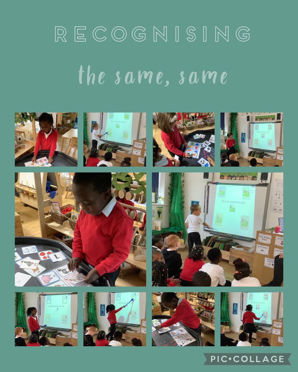 W/E 4.10.24: The #Reception children learned about the terms 'same' and 'different'. The activities set up in provision helped them to explore these terms and to work out what made some things the same or different to each other. They then had to explain their thinking.