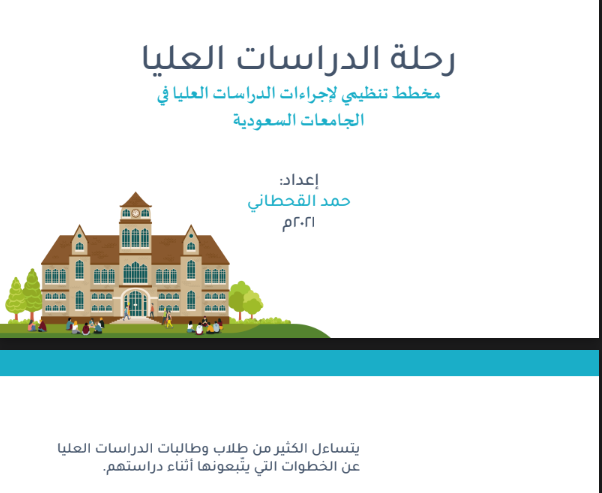 khalid_ahsz01's tweet photo. يتساءل الكثير من الباحثين وطلبة #الدراسات_العليا عن الخطوات التي يتبعونها أثناء دراستهم.

كيف يبدأ الطلاب والطالبات في كتابة خططهم البحثية؟ 

يقدم هذا العرض التقديمي البسيط فكرة عامة حول الموضوع بصورة مختصرة.

@Acad_Hash 
@saudi_dr 
@ArabAcademia 

https://t.co/qgvPTobKID https://t.co/QShXWvKKPf